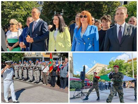 Бургас чества 137 години от Съединението на България (СНИМКИ)