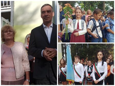 Градоначалникът символно избра училището което държавата пренебрегва година и половина