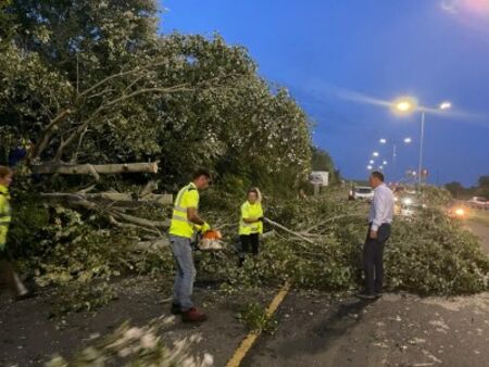 Димитър Николов след урагана: Пострадали са 131 коли в Бургас, над 400 дървета са изкоренени