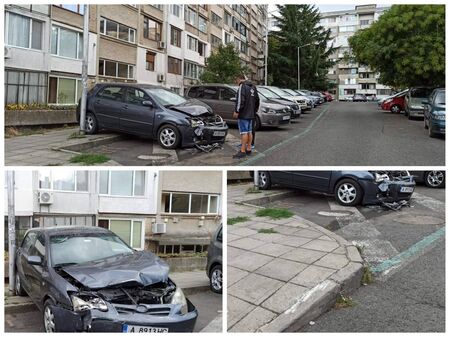 Зрелищна каскада в бургаския ж. к. „Лазур“: Дрогираният Петко размаза две коли със Сеата си (СНИМКИ)