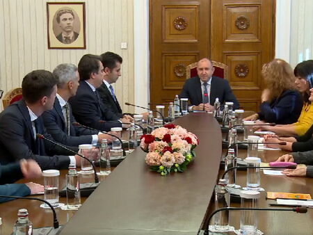 Държавният глава провежда консултации с парламентарната група на Продължаваме промяната
