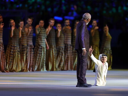 Кой е Ганим - мъжът без крака, „откраднал” шоуто в Катар