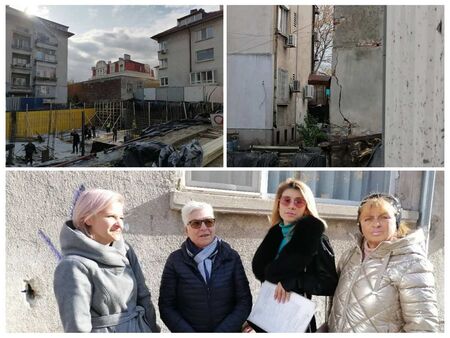 Жилищна сграда в центъра на Бургас се пропука заради опасен строеж? (ОБНОВЕНА)