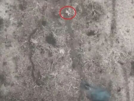 Руски пехотинец се спаси с хитър трик от бомбите на дрон