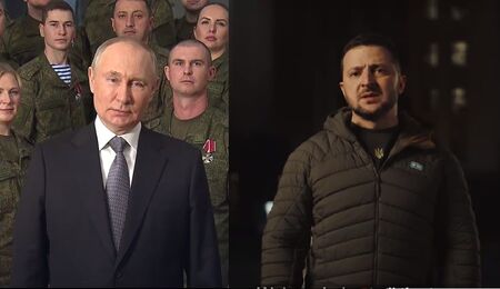 Путин и Зеленски обещаха победа в новогодишните си речи
