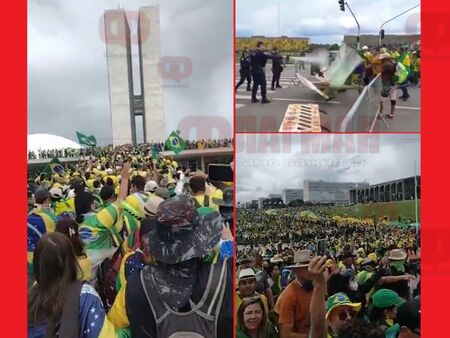 Разпръснаха протестиращите в Бразилия със сълзотворен газ, стотици са арестувани