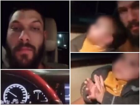 Мъж шофира с бебе в скута в Пловдив и пуска лайв във Фейсбук