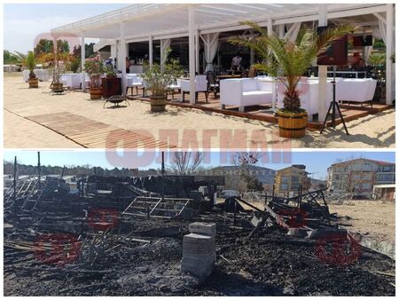 Изгоря хитов ресторант на къмпинг „Градина“