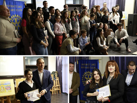 Ученици поети получиха награди от конкурса "Моят град, моят Бургас" на Ротари клуб Бургас