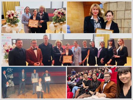 Вицепремиер връчи приз за Студент на годината на Рени Сярова от  Университет „Проф. д-р Асен Златаров“