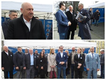 ГЕРБ-СДС откри предизборната си шатра в Бургас с амбиция да върне стабилността в държавата след 2 април