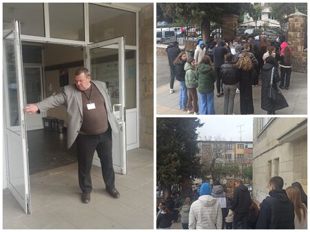 Директорът на ППМГ "Акад. Никола Обрешков" е наредил евакуация на сградата, не е ясно какво ще реши ръководството на другата гимназия в тази сграда - Френската