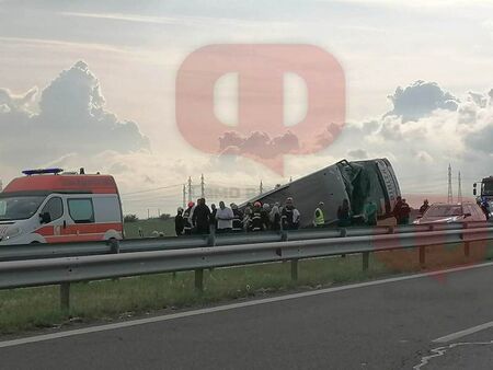 Полицията с подробности за жестоката катастрофа на магистрала Тракия ранени