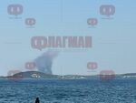 Огромен пожар се изви над радиоактивния плаж Вромос (ВИДЕО)