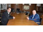 Калин Стоянов на среща с Иван Гешев след встъпването му в длъжност като шеф на ГДБОП в средата на 2021 г.