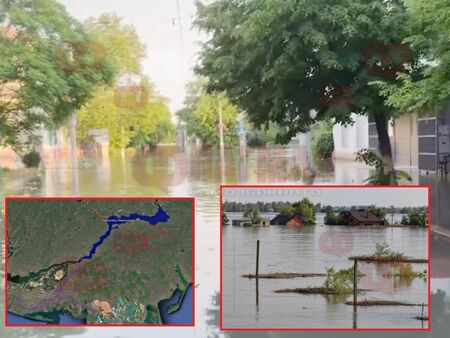 Град Олешки и херсонският квартал Острова са под водата