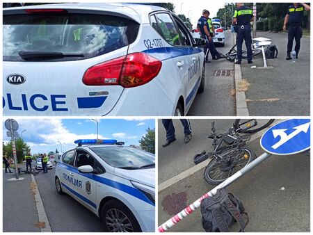Разсеян велосипедист се блъсна в лек автомобил в бургаския ж.к."Възраждане"