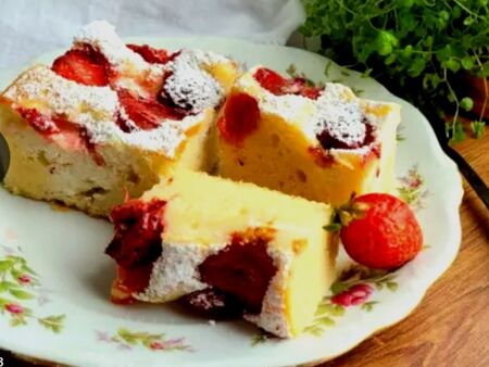Рецепта за сладкиш с рикота и ягоди