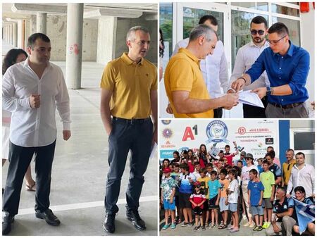 Министър Димитър Илиев и народният представител Константин Бачийски гостуваха на Спортното училище в Бургас