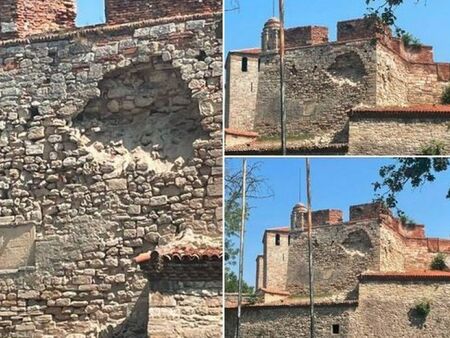 Крепостта "Баба Вида" пак се срути, камъни падат в краката на туристи