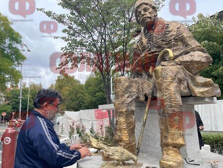 Двата гълъба от паметника на Коджакафалията са спасени, след поредица от опити да бъдат изтръгнати