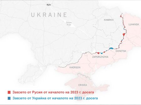 Десетки хиляди жертви в Украйна, но за какво? Тази потресаваща карта показва тоталния провал на контраофанзивата
