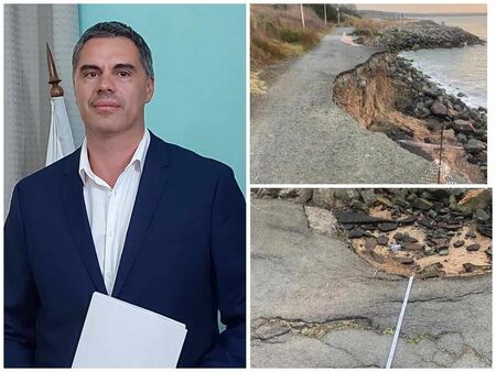 Областният управител на Бургас Пламен Янев търси ново решение за пропадащата крайбрежна алея към кв."Сарафово"