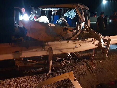 Раненият при катастрофата български шофьор с инициали М О бил настанен