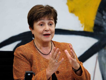 Георгиева заяви на конференцията че МВФ е загрижен на първо