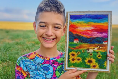 Картина на 12-годишно българче ще полети в Космоса