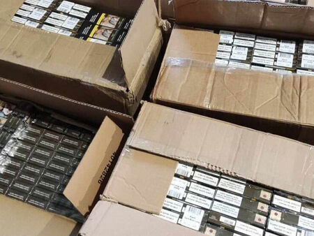 Откриха близо 5000 кутии контрабандни цигари в камион с прах за пране на МП "Лесово"