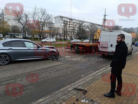 Катастрофата стана на бул Янко Комитов преди минути Бургаският свещеник