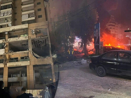 Взривът е разтърсил южния квартал Дахиех на ливанската столица Бейрут