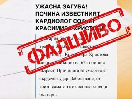 Брутална гавра! Фалшив сайт публикува некролог на светило в кардиологията