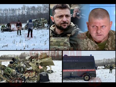 Зеленски зове за разследване на трагедията със сваления Ил-76 с 12 бойци от „Азов“ и  53 войници и офицери от ВСУ
