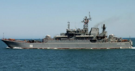 Телеграм: В Черно море е потопен десантният кораб "Цезар Куников"