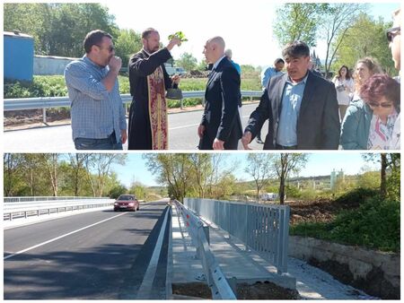 Кметът на Созопол откри ремонтирания мост над р. Равадинска - близо месец преди крайния срок