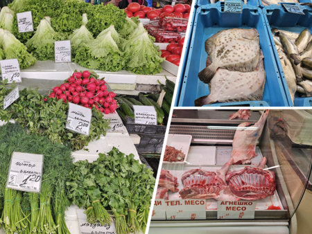 Преди Великден сергиите на пазара са заредени със свежи зеленчуци