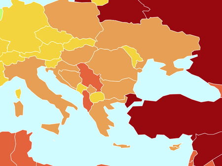 От държавите в нашия регион спад със седем места отбелязва Сърбия (до 98-о място). Русия е на 162-о място от 180 държави.