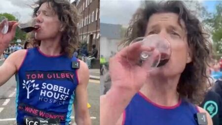Мъж изпи 25 чаши вино, докато тича в маратон