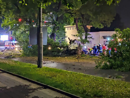 Катастрофиралата кола в Пловдив била пълна с райски газ