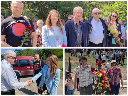 Водачът на бургаската листа инж. Петър Кънев и областният лидер Тодор Байчев посрещнаха кандидати за евродепутати край Топчийско днес