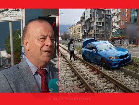 Мушамата е дрифтаджията, катастрофирал на трамвайните линии в София