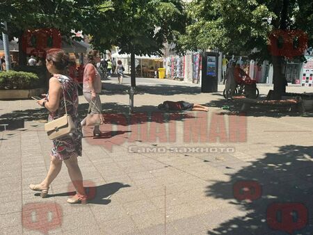 Сигнал до Флагман.бг: Пияндурник се търкаля в центъра на Бургас