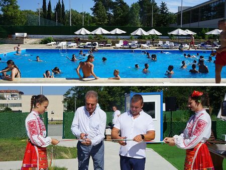 Васил Едрев откри новия плувен комплекс "Аква Дрийм" в Айтос