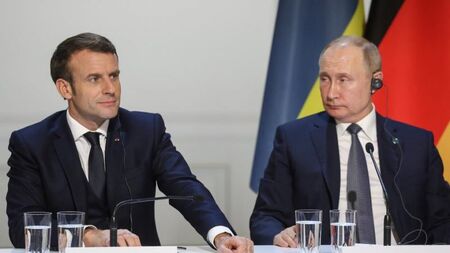 Високо напрежение между Макрон и Путин