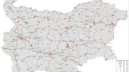 АПИ публикува карта с концентрация на катастрофи