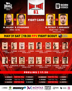 Всички бойци от предстоящото издание MAX FIGHT 61 преминаха успешно кантара