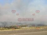 Пожарът край Карнобат е локализиран, отварят пътят до магистрала "Тракия"