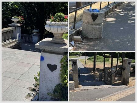Какво символизират тези черни сърца, нарисувани из цял Бургас